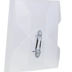 Plastic Portfolio Case with Drawstring Closure, Clear Frost (354609)<JAM Paper Sale