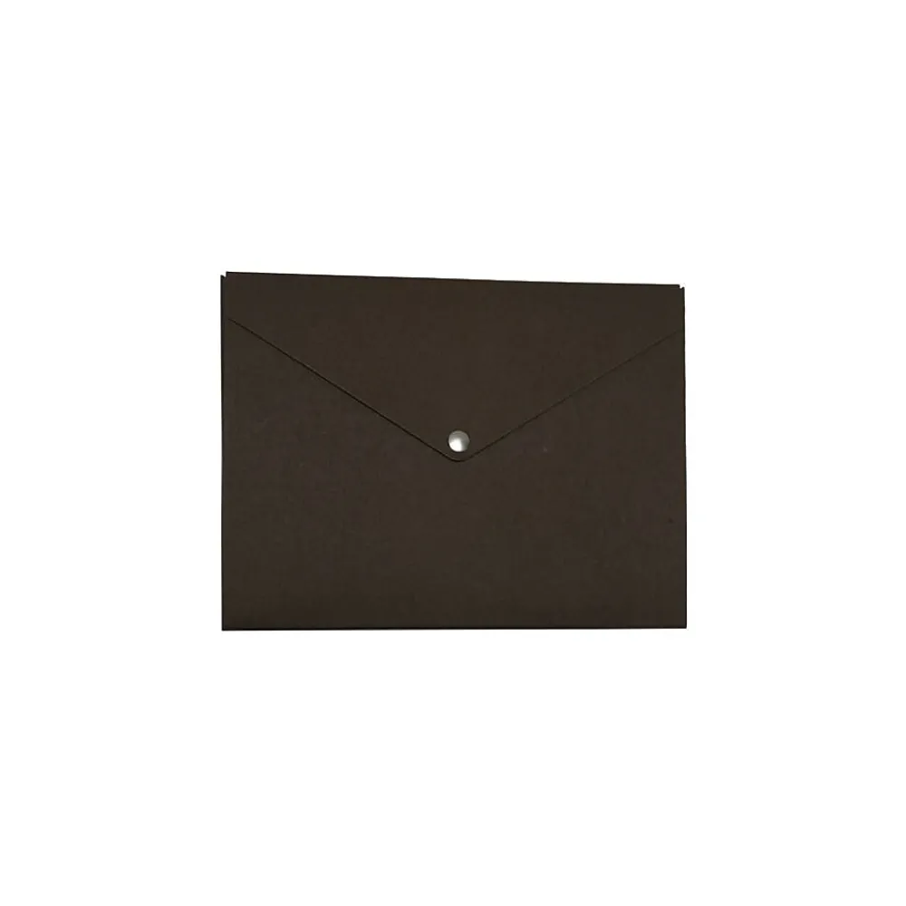 Plastic Portfolio Case with Snap Closure, Brown Kraft (BRCF3E)<JAM Paper Online