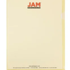 Sheet Protectors|JAM Paper ® Plastic Sleeves, 9" x 12", Yellow, 600/Pack (2226316991C)