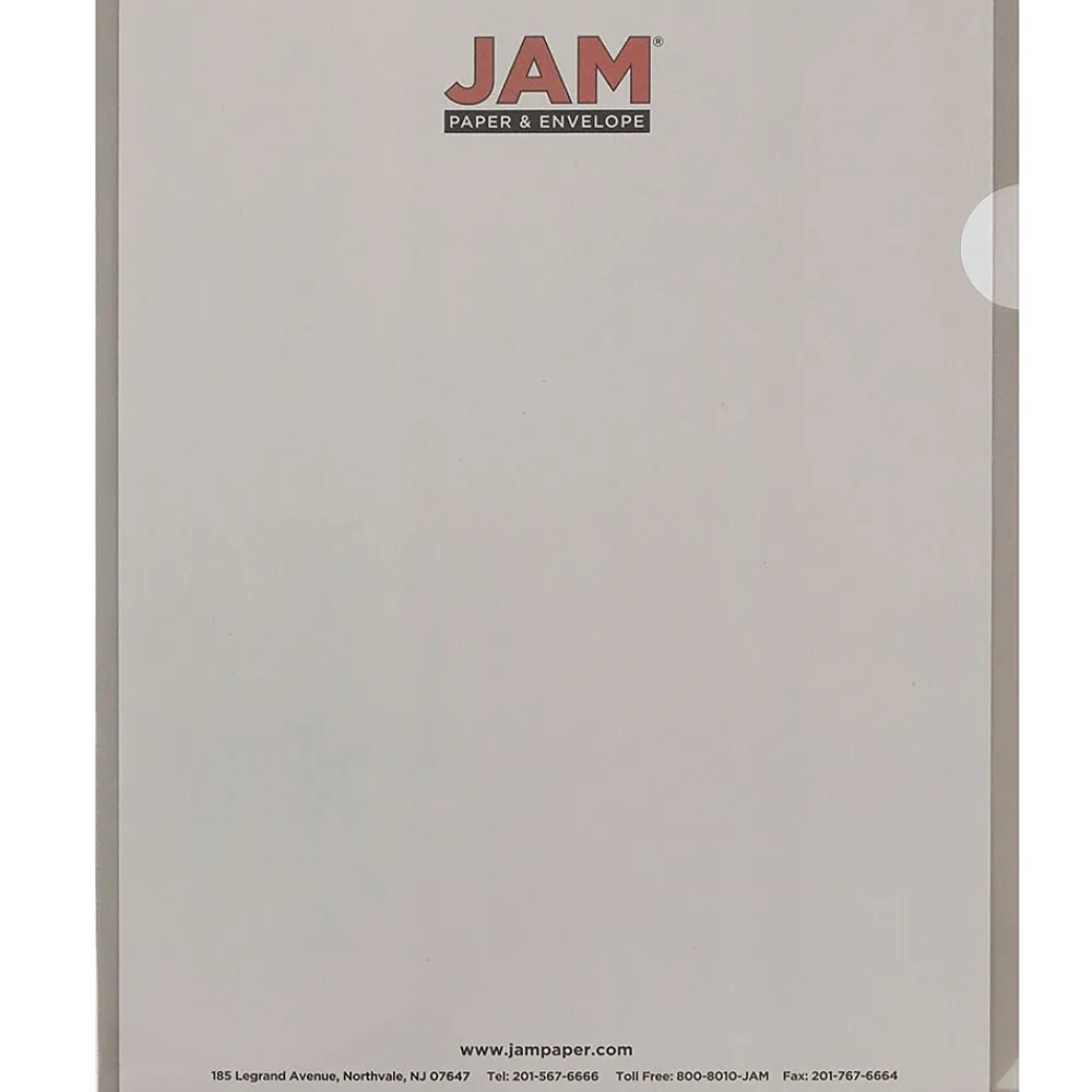 Sheet Protectors|JAM Paper ® Plastic Sleeves, 9" x 12", Smoke Gray, 12/Pack (2226316990)