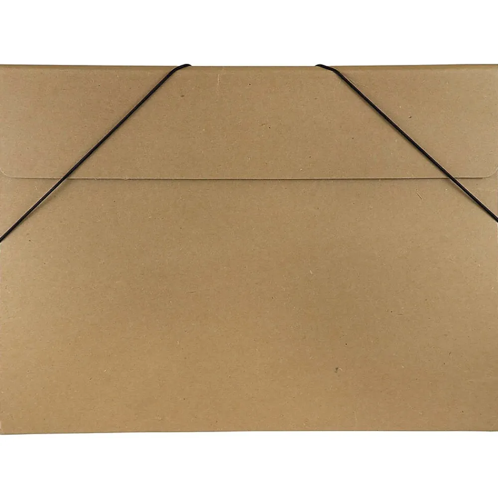 Portfolio Case with Elastic Closure, Natural Brown (6102 201)<JAM Paper Best