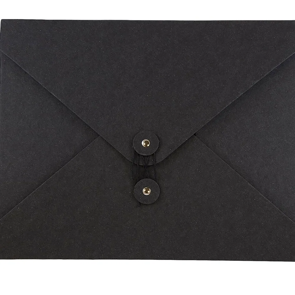 Portfolio Case with Drawstring Closure, Black (2011 202)<JAM Paper Best
