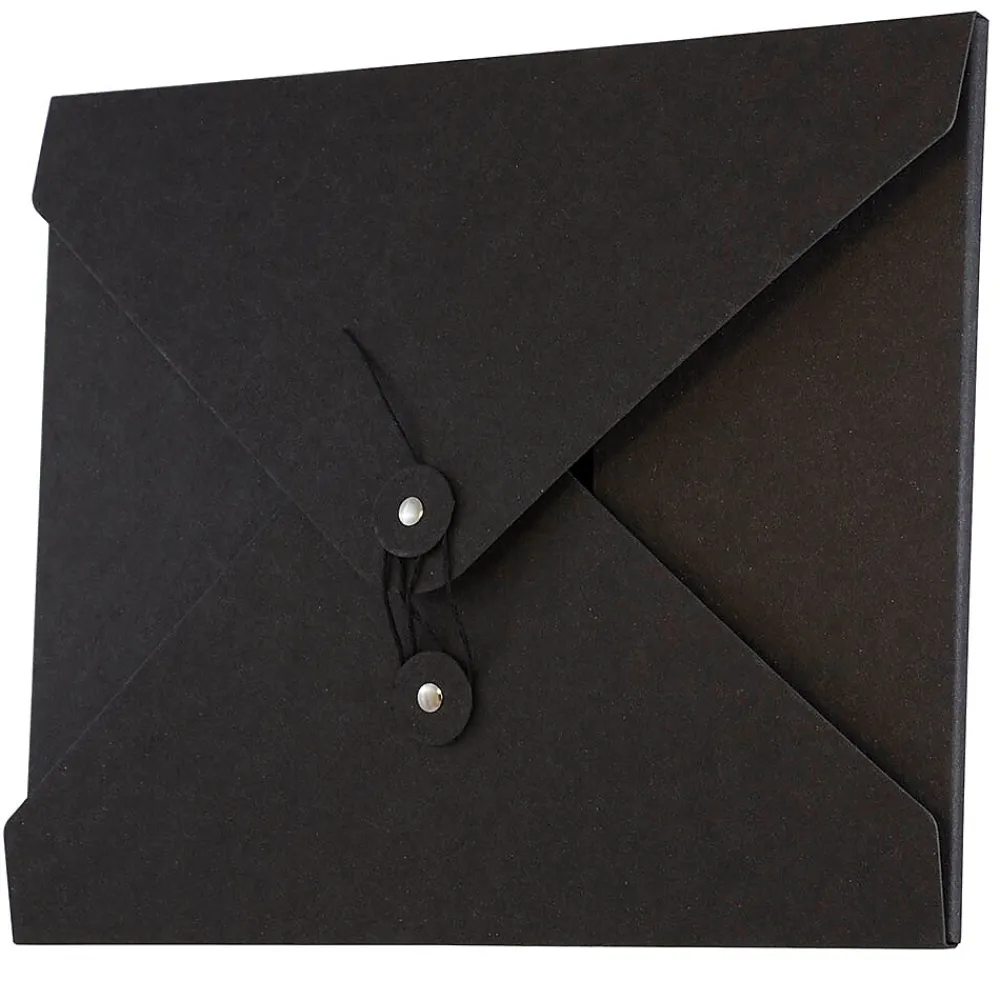 Portfolio Case with Drawstring Closure, Black (2011 202)<JAM Paper Best