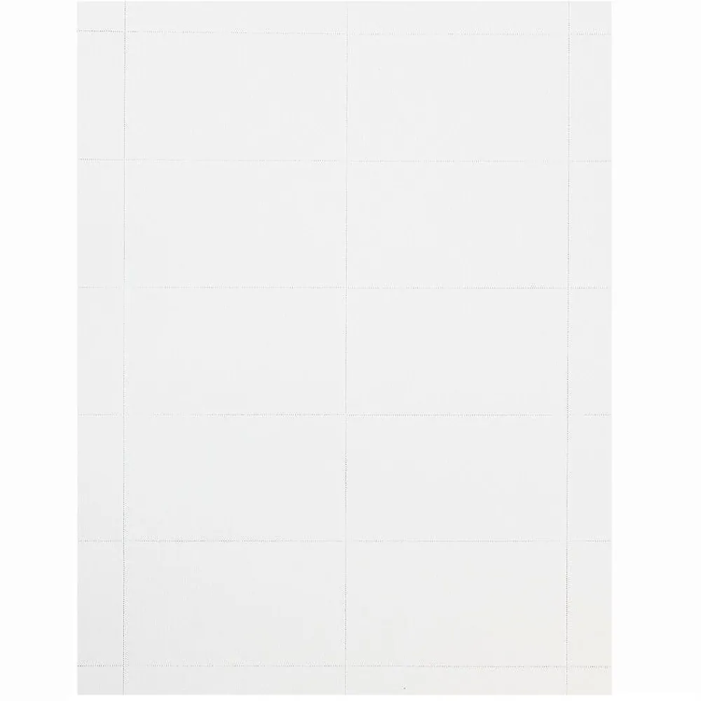 Business Cards*JAM Paper ® Printable Business Cards, 3 1/2 x 2, White Vellum, 100/Pack (22130975)
