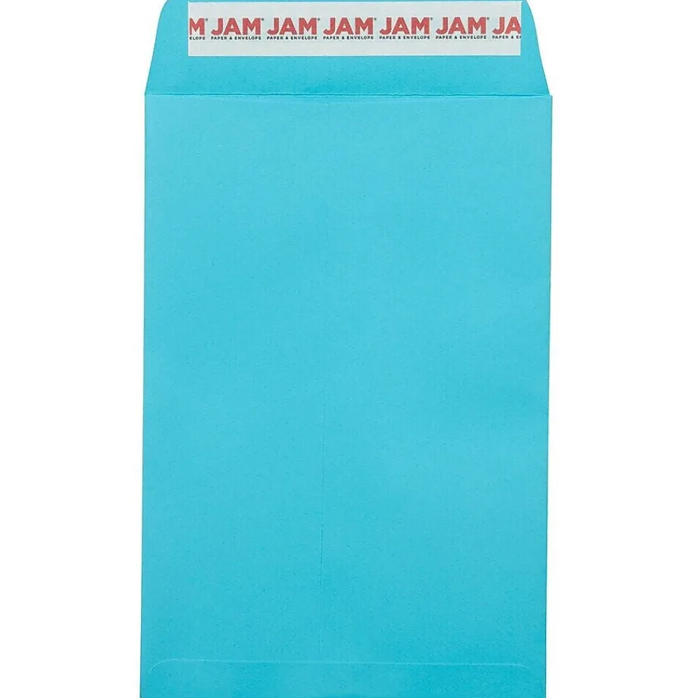 Discount JAM Paper Self Seal Catalog Envelope, 6" x 9", Blue, 50/Pack (187947509I)