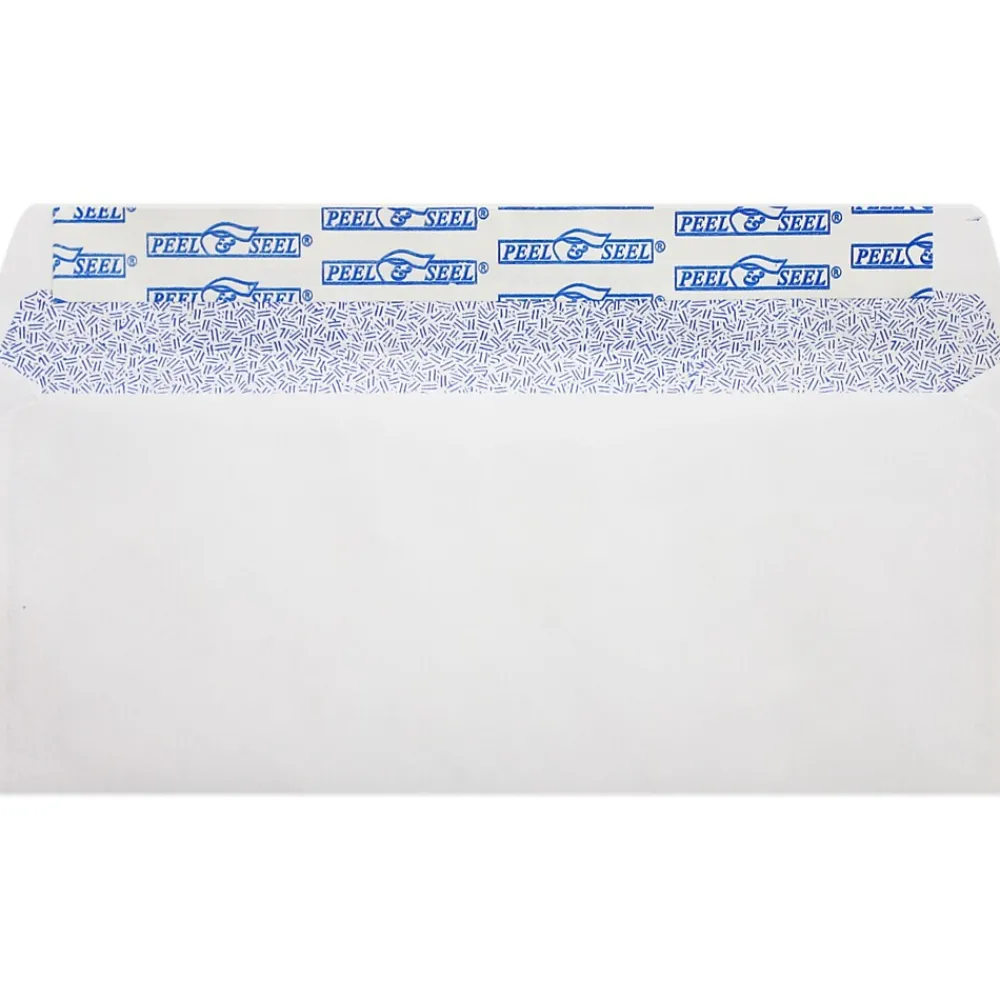 Best JAM Paper Self Seal Security Tinted #10 Business Envelopes, 4 1/8" x 9 1/2", White, 100/Pack (75747-100)