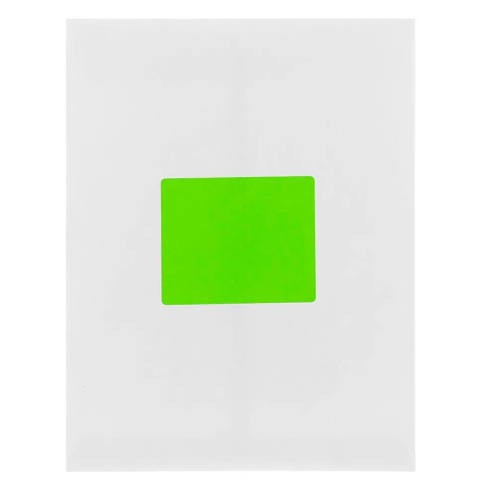 Clearance JAM Paper Shipping Labels, 3 1/3" x 4", , 6 Labels/Sheet, 20 Sheets/Pack (354328037) Neon Green