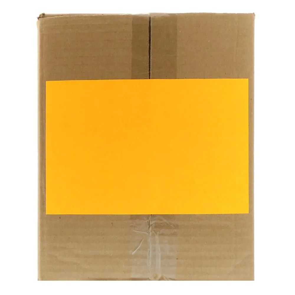 JAM Paper Shipping Labels, Half Page, 5 1/2" x 8 1/2", , 2 Labels/Sheet, 25 Sheets/Pack (359429628) Neon Orange
