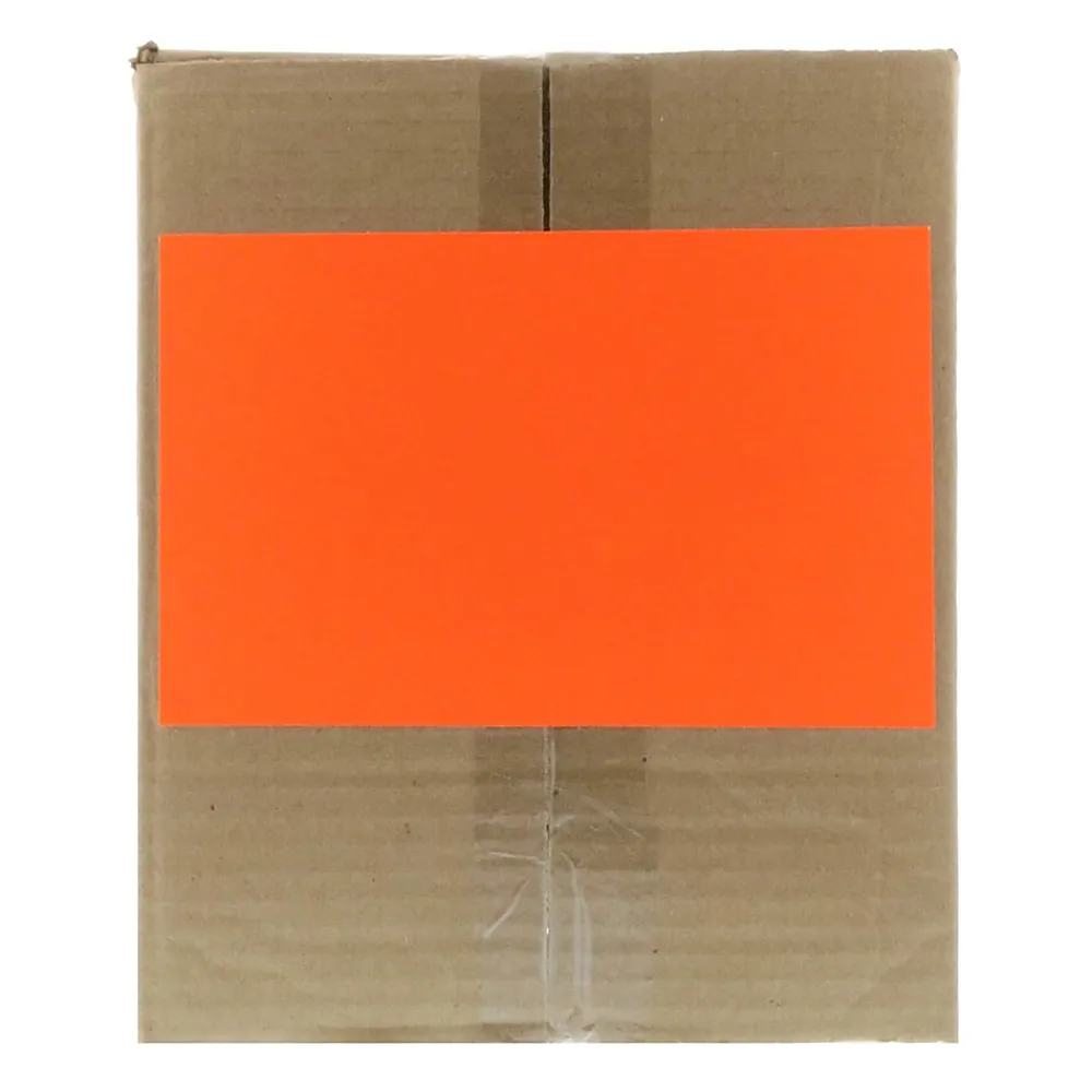 Clearance JAM Paper Shipping Labels, Half Page, 5 1/2" x 8 1/2", , 2 Labels/Sheet, 25 Sheets/Pack (359429625) Neon Red