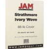 Card Stock*JAM Paper Strathmore 80 lb. Cardstock Paper, 8.5" x 11", Ivory, 50 Sheets/Pack (301125)