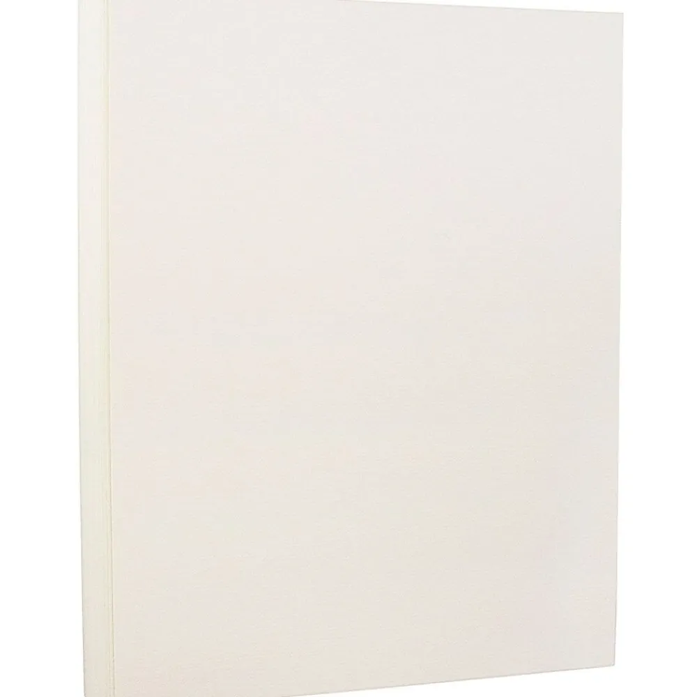 Card Stock*JAM Paper Strathmore 88 lb. Cardstock Paper, 8.5" x 11", Natural White, 50 Sheets/Pack (301015)