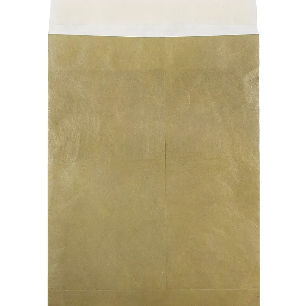 Clearance JAM Paper Tear-Proof Tyvek Open End Catalog Envelopes, Gold, 10" x 13", 25/Pack (V021378)