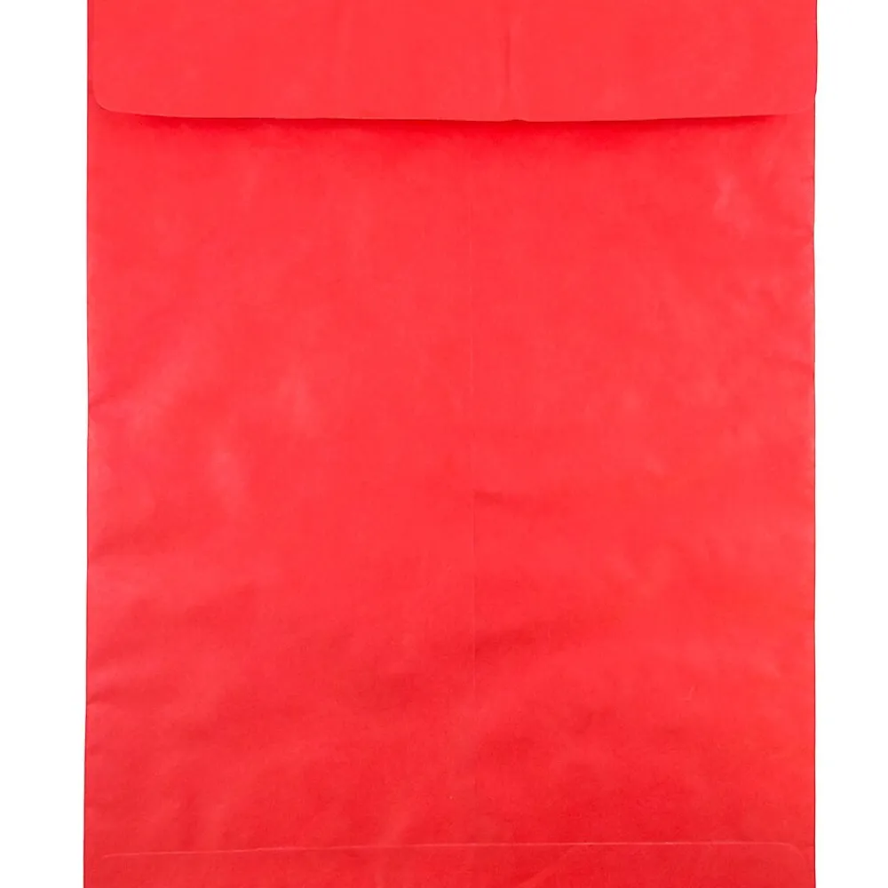 Clearance JAM Paper Tear-Proof Tyvek Open End Catalog Envelopes, 11.5" x 14.5", Red, 25/Pack (V021388)