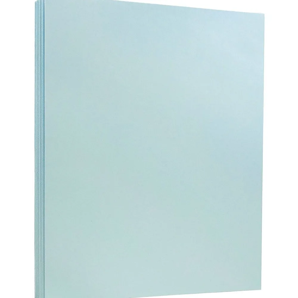 Card Stock*JAM Paper Vellum Bristol 100 lb. Cardstock Paper, 8.5" x 11", Blue, 50 Sheets/Pack (216916789)