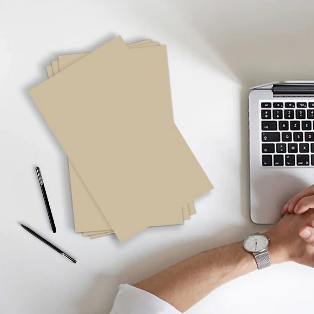 Card Stock*JAM Paper Vellum Bristol Cardstock Paper, 67 lbs., 11" x 17", Tan, 50 Sheets/Pack (16932840)