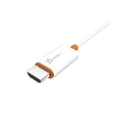 j5create 1.97' ScreenCast HDMI to USB-A Audio/Video Monitor Cable, Male to Male, White (JVAW56)