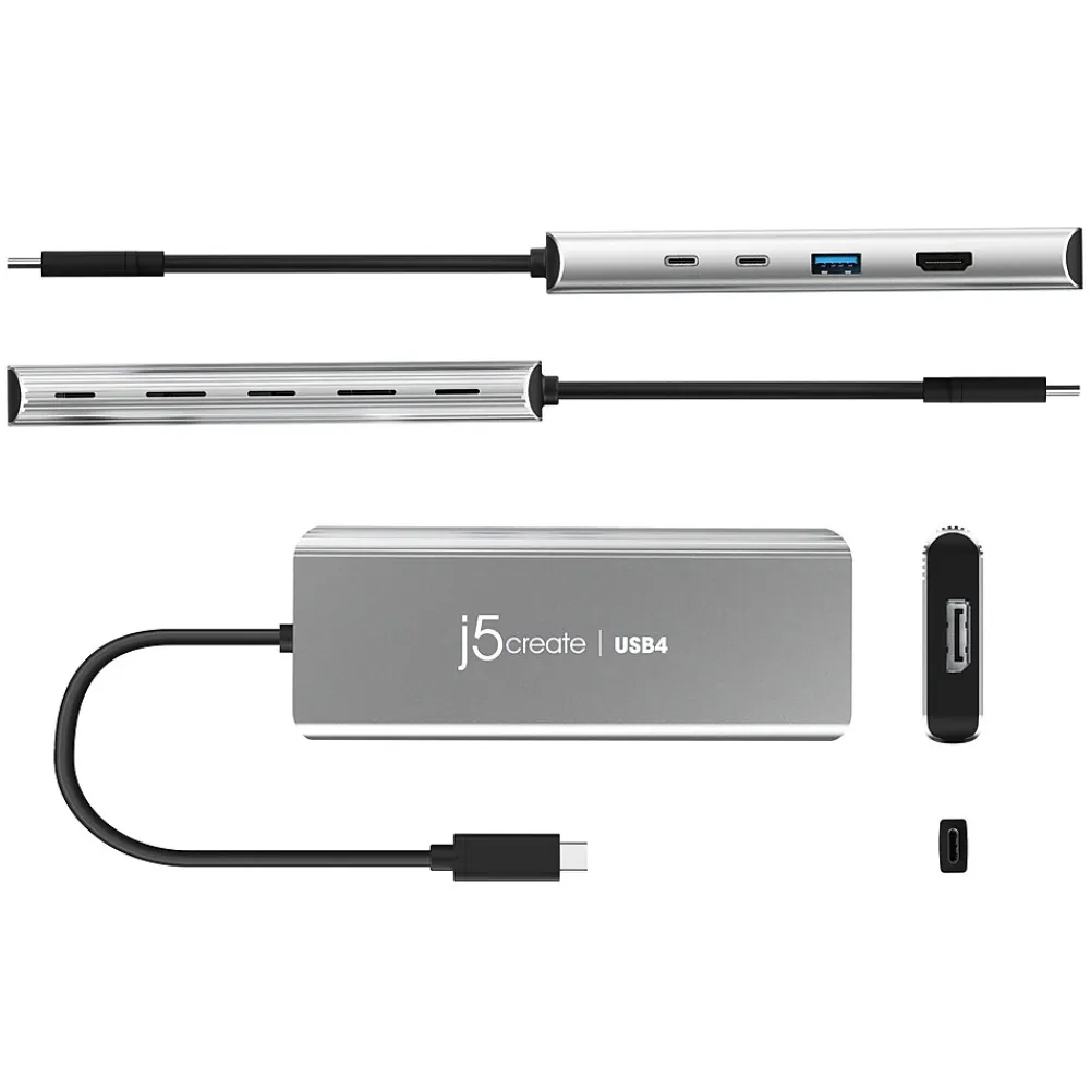 j5create 5-Port USB Type-C Hub, Space Gray (JCD401)