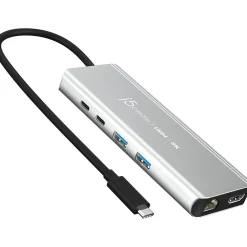 j5create 6-Port USB-C Hub, Space Gray (JCD403)