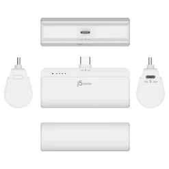 USB Type-C Power Bank, 4900mAh, Pure White (JPB5220W)<j5create Hot