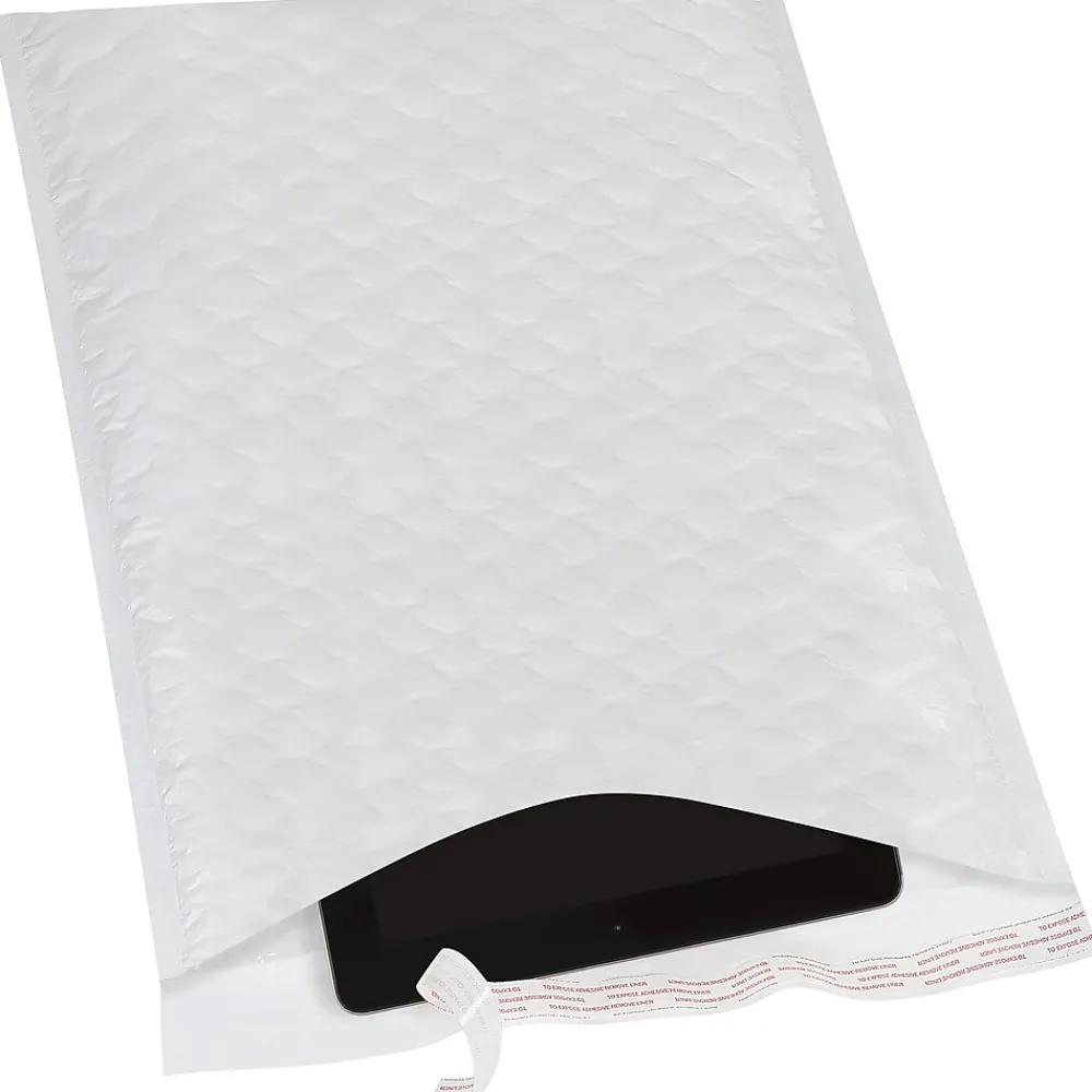 Jiffy Tuffgard Extreme® Bubble Lined Poly Mailers, 14 1/4" x 20", White, 25/Case (B924)