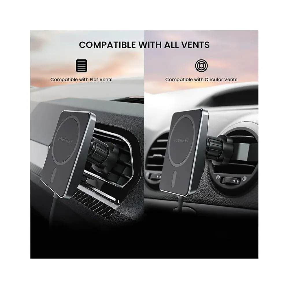 EXPRESS MagSafe Wireless Car Mount Charger, Black (JREMWCVM)<JOURNEY Hot