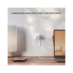 USB Type-C Dual Wall Charger, White (JWCG265WH)<JOURNEY Outlet