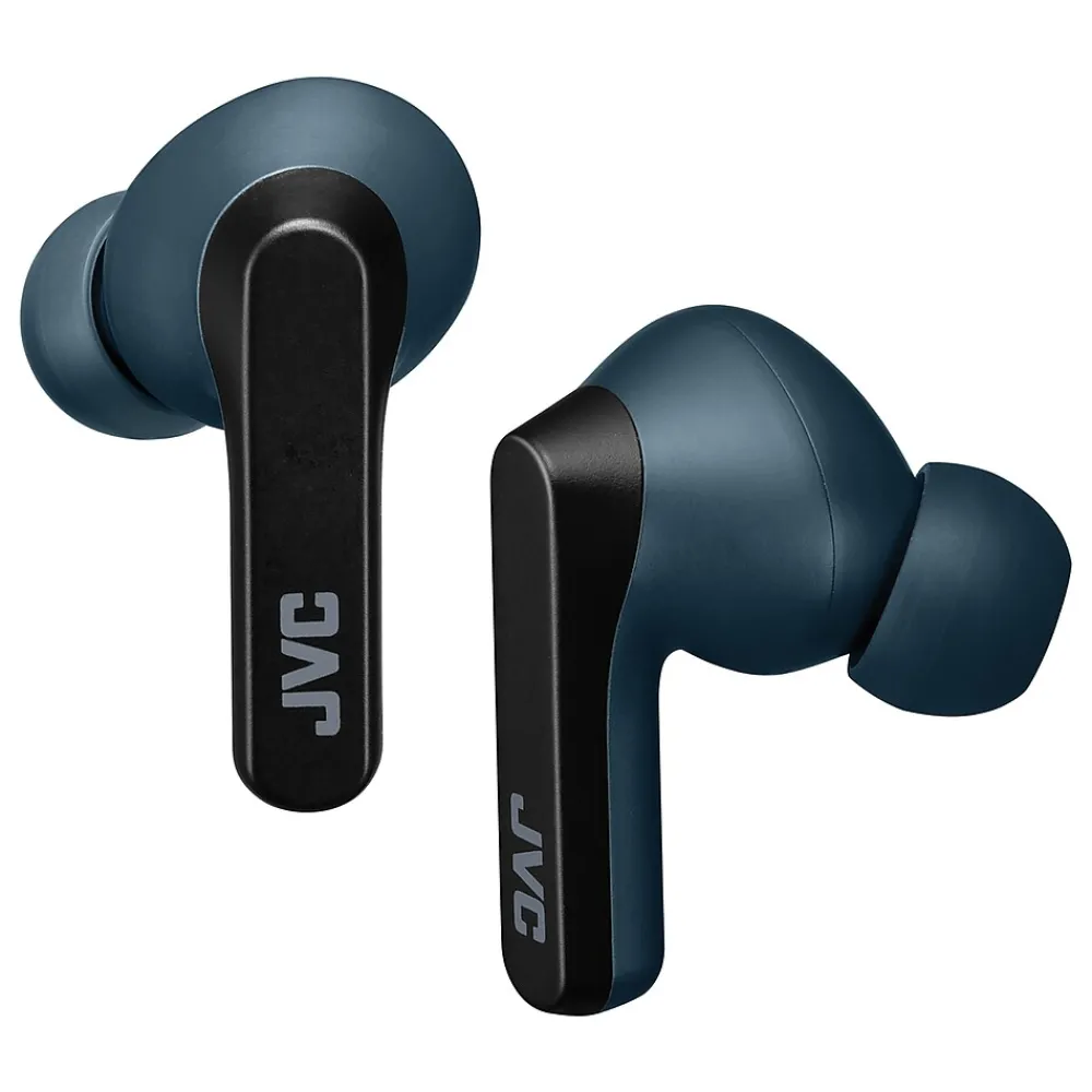 RIPTIDZ True Wireless Earbuds with Charging Case, Bluetooth, Navy (HAA9TA)<JVC Sale