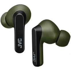 RIPTIDZ True Wireless Earbuds with Charging Case, Bluetooth, Olive (HAA9TG)<JVC Best