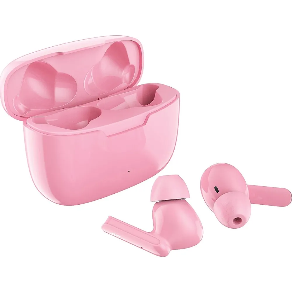 Ultra-Compact True Wireless Earbuds with Charging Case, Bluetooth, Pink (HAD5TP)<JVC Sale
