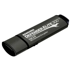 Clearance Kanguru Defender Elite300 32GB USB 3.2 Flash Drive, Black (KDFE300-32G)