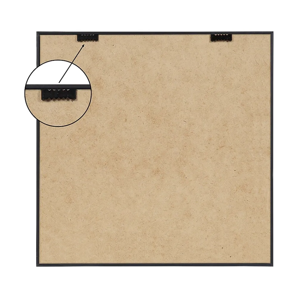 Bulletin*Kate & Laurel F2 Images Succulent 7 Cork Bulletin Board, Gold Frame, 1' x 1' (222048)