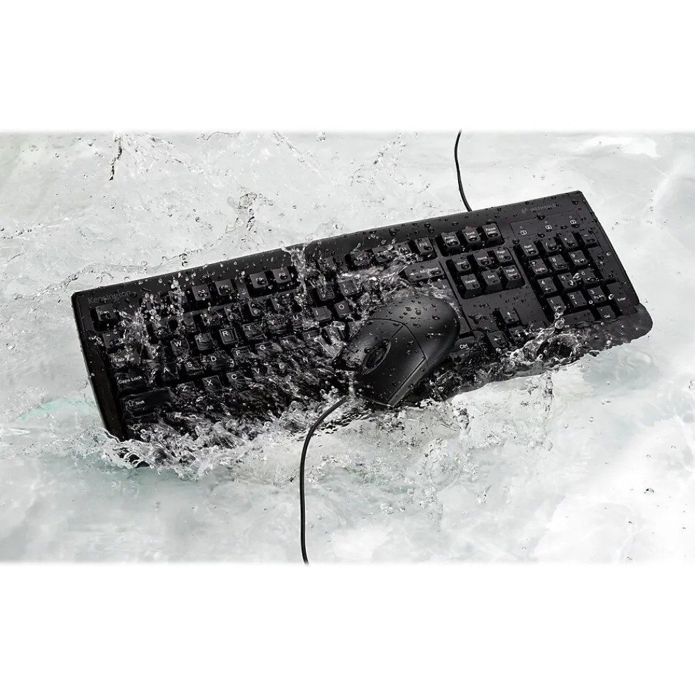 New Kensington Pro Fit Keyboard and Optical Mouse Combo, Black (K70316US)