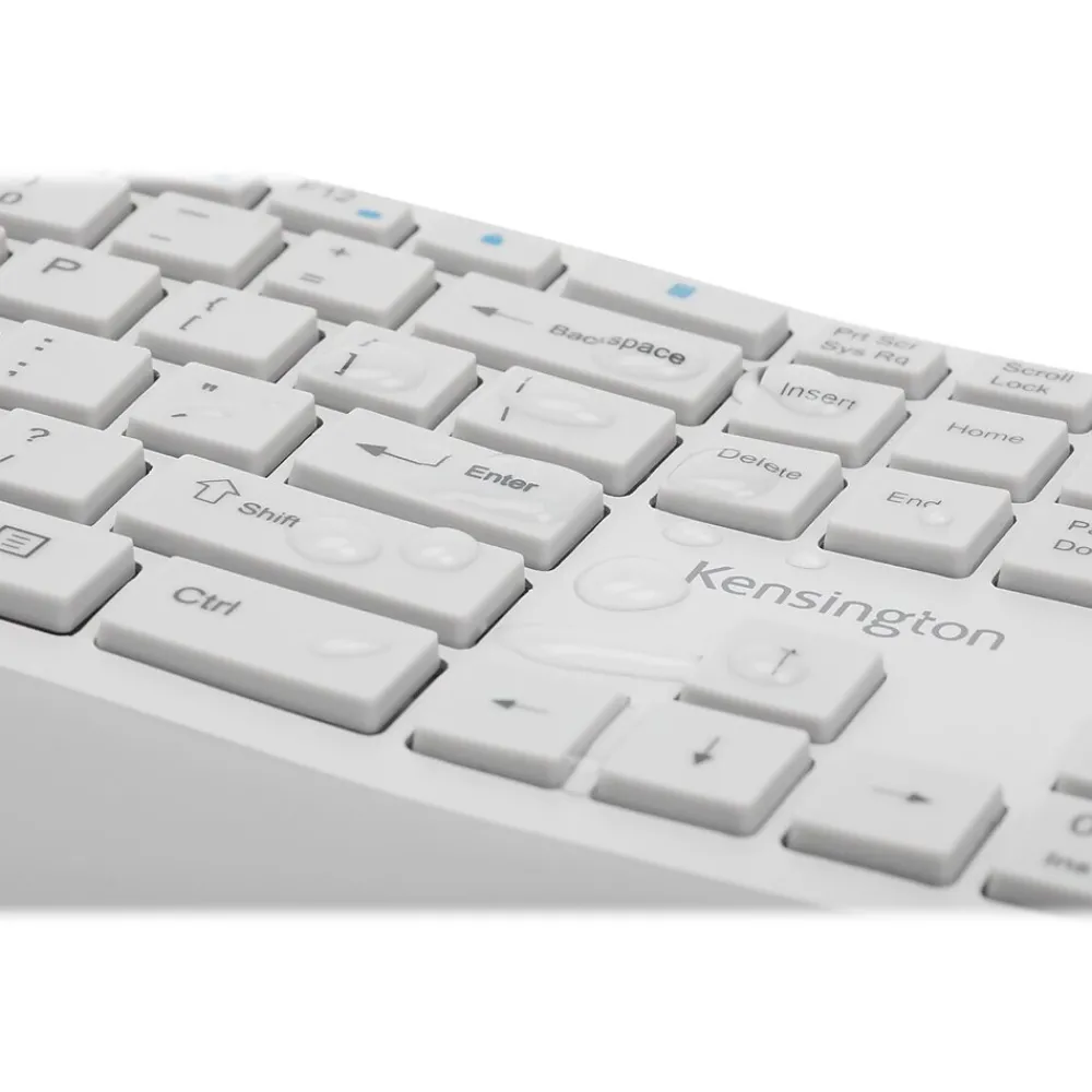 New Kensington Pro Fit K75407US Wireless Ergonomic Keyboard and Mouse Combo, Gray
