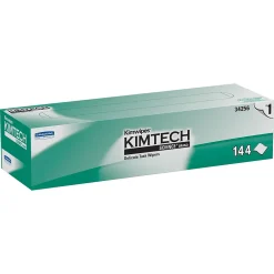 Science Kimwipes Delicate Task Virgin Fiber Cleaning Wipers, 14.7" x 16.6", White, 144 Wipers/Box, 15/Carton (34256)<Kimtech Best