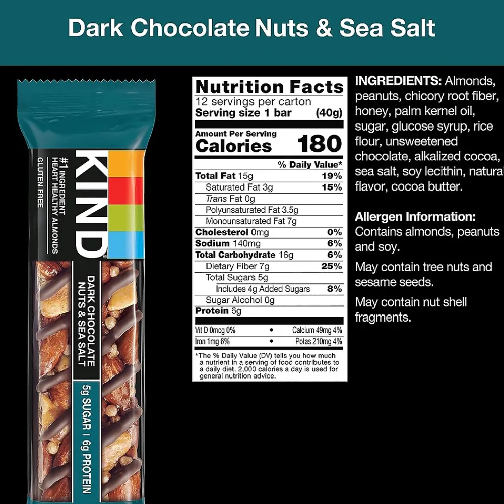 KIND Variety Pack, 1.4 oz, 36/Box (600-00774)