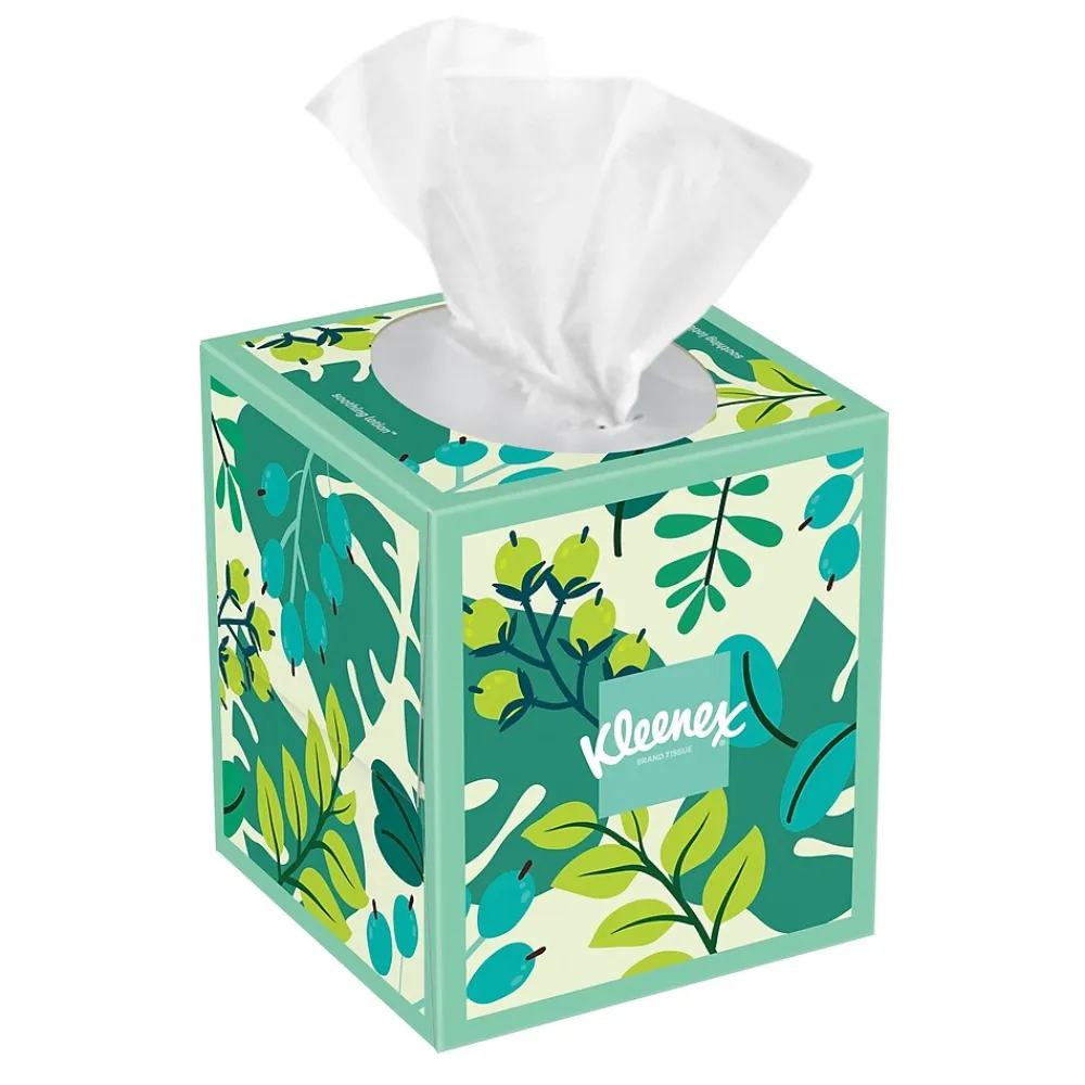 Boutique Lotion Facial Tissue, 3-Ply, 60 Sheets/Box, 27/Carton (54271)<Kleenex Best