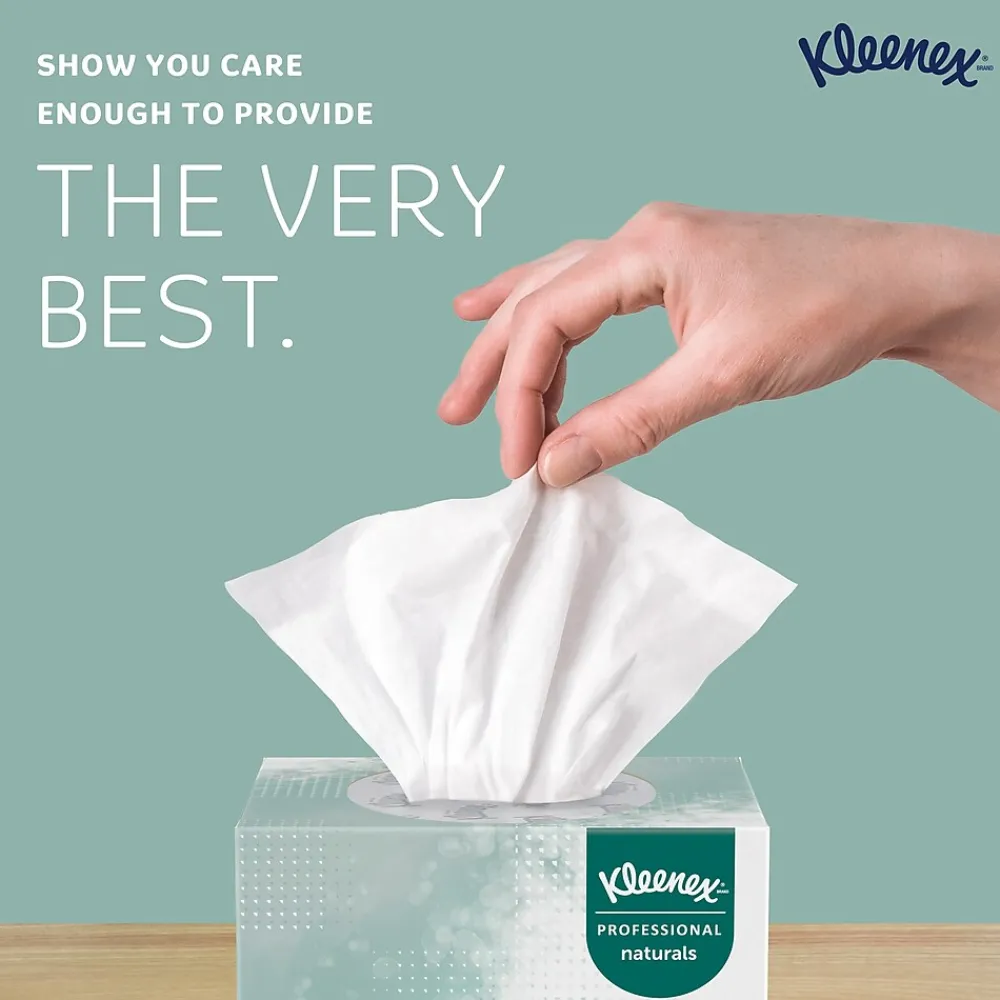 Professional Naturals Cube Facial Tissue, 2-ply, White, 90 Tissues/Box, 36 Boxes/Case (21272)<Kleenex Outlet