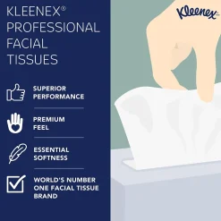 Professional Naturals Cube Facial Tissue, 2-ply, White, 90 Tissues/Box, 36 Boxes/Case (21272)<Kleenex Outlet