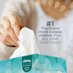 Standard Facial Tissues, 2-Ply, 100 Sheets/Box, 10 Boxes/Pack (13216)<Kleenex Hot