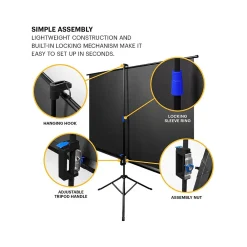 Kodak 100" Manual Tripod Projector Screen, Matte White (RODPJSTS100.16)