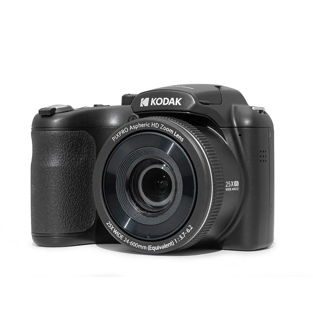 Kodak PIXPRO 16MP Digital Bridge Camera, 25x Optical Zoom, Black (AZ255-BK)