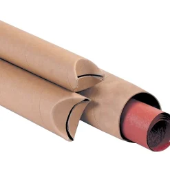 Online Unbranded Kraft Crimped End Mailing Tubes, 3" x 15", 24/Case