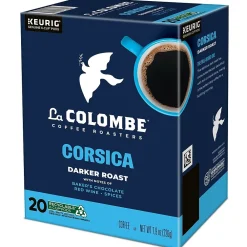 La Colombe Coffee La Colombe Corsica Coffee Keurig® K-Cup® Capsules, Dark Roast, 20/Box (5000380614)