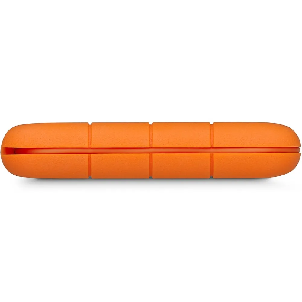 New LaCie Rugged Secure 2TB External Hard Drive Portable USB-C USB 3.0 Shock Resistant Encryption Mac PC, Orange (STFR2000403)