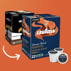 Lavazza House Blend Perfetto Coffee Keurig® K-Cup® Pods, Medium Roast, 88/Carton (5000382580CT)