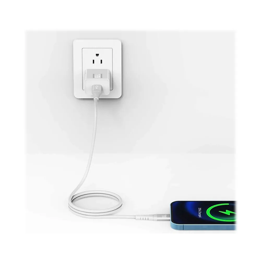 Lightning to USB-C Cable for iPhone/iPad/iPod touch, Silver (MFIUSBC3FT-SLV)<LAX Gadgets Best