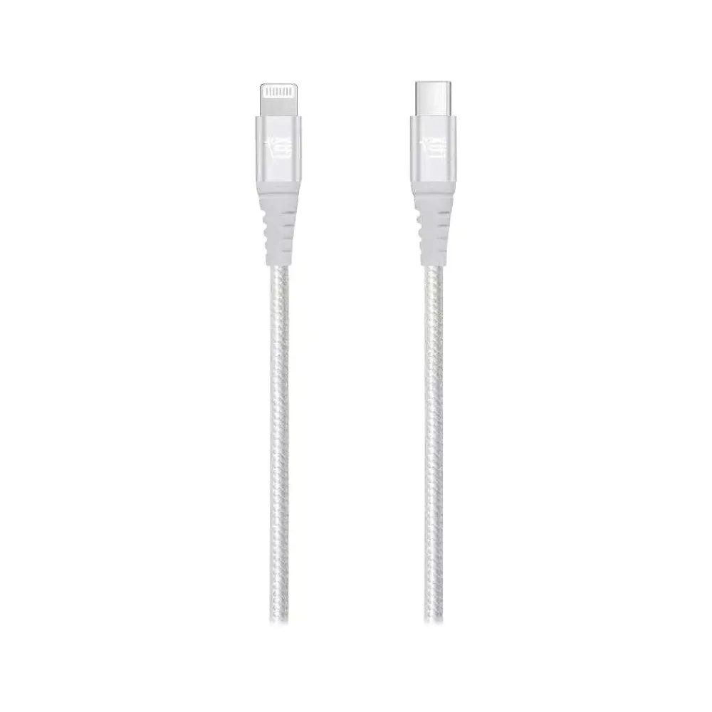 Lightning to USB-C Cable for iPhone/iPad/iPod touch, Silver (MFIUSBC3FT-SLV)<LAX Gadgets Best