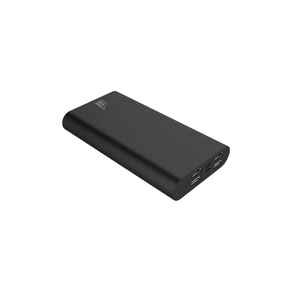 LAX Pro Portable Charger Battery Backup 16800mAh with 4 High Speed Charging 2.1A USB Ports (Black) (LAXPB16800-BLK)<LAX Gadgets New