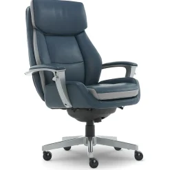 Ergonomic Chairs*La-Z-Boy Alton Ergonomic Bonded Leather Swivel Executive Chair, (60029-DS) Blue