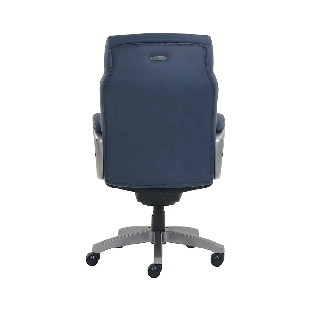 Office Chairs*La-Z-Boy Leather Swivel Executive Chair, Navy (51447XX)